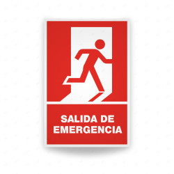 Rótulo Contra Incendios - Salida de emergencia lado derecho| Cod. CI-119
