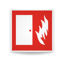 Rótulo Contra Incendios - Puerta contafuego | Cod. CI-014
