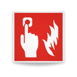Rótulo Contra Incendios - Alarma contra incendios | Cod. CI-023