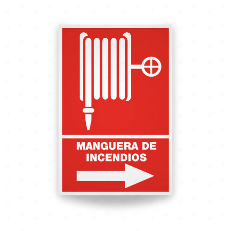 Rótulo Contra Incendios - Manguera de incendios | Cod. CI-101
