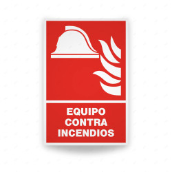 Rótulo Contra Incendios - Equipo contra incendios | Cod. CI-148