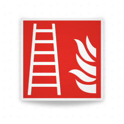 Rótulo Contra Incendios - Escalera de incendios| Cod. CI-048