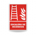 Rótulo Contra Incendios - Escalera de incendios| Cod. CI-147
