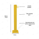 ‣ Bolardo Vial de Seguridad de 3" con Armella | SIGO