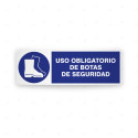 Rótulo de Obligación - Uso obligatorio de botas de seguridad | Cod. OB-204