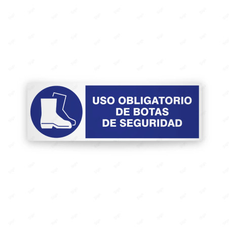 Rótulo de Obligación - Uso obligatorio de botas de seguridad | Cod. OB-204