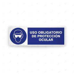 Rótulo de Obligación - Uso obligatorio de protección ocular | Cod. OB-209