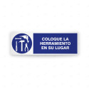 Rótulo de Obligación - Coloque la herramienta en su lugar | Cod. OB-223