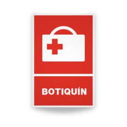 Rótulo Contra Incendios - Botiquín | Cod. CI - 159, Señales de Incendio
