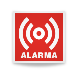 Rótulo Contra Incendios - Alarma | Cod. CI-052, Señales de Incendio