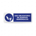 Rótulo de Obligación - Uso obligatorio de guantes quirúrgicos | Cod. OB-239