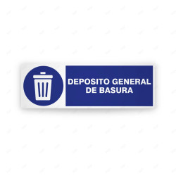 Rótulo de Obligación - Deposito general de basura  | Cod. OB-245
