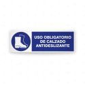 Rótulo de Obligación - Uso obligatorio de calzado antideslizante| Cod. OB-246
