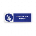 Rótulo de Obligación - Sanitice sus manos| Cod. OB-269