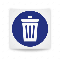 Rótulo de Obligación - Deposito general de basura | Cod. OB-043