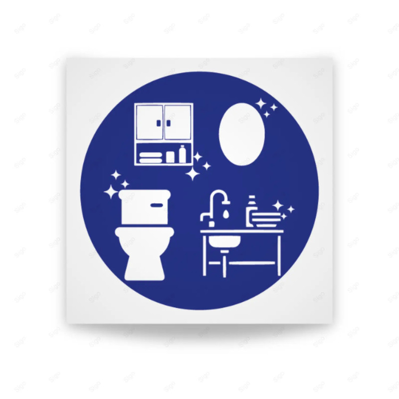 Rótulo de Obligación - Obligatorio mantener lupio y ordenado | Cod. OB-052