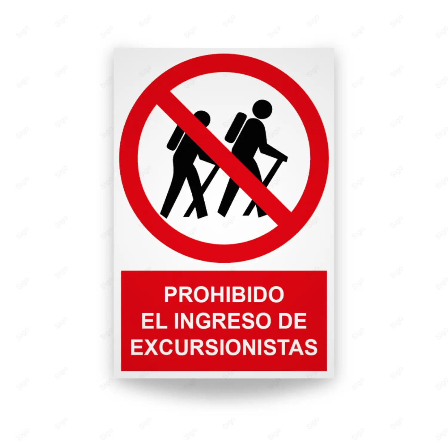 Entry Prohibited Rotulo Rótulo de Prohibición - Prohibido el ingreso de excursionistas | Cod ...