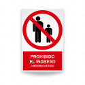Rótulo de Prohibición - Prohibido el ingreso a menores de edad | Cod. PR-129