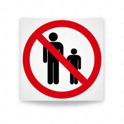 Rótulo de Prohibición - Prohibido el ingreso a menores de edad | Cod. PR-032
