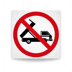 Rótulo de Prohibición - Prohibido volcar la carga | Cod. PR-046