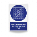 ‣ Rótulo: Uso obligatorio de protector fijo... | SIGO