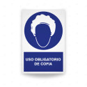 Rótulo de Obligación - Uso obligatorio de cofia| Cod. OB-138, Señales de Obligación