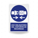 Rótulo de Obligación - Uso obligatorio de cinturón de seguridad| Cod. OB-51, Señales de Obligación