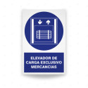 ‣ Rótulo Obligación - Elevador carga mercancías... | SIGO