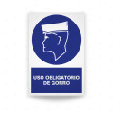 Rótulo de Obligación - Uso obligatorio de gorro  | Cod. OB-127