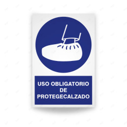 Rótulo de Obligación - Uso obligatorio de protegecalzado | Cod. OB-141, Señales de Obligación