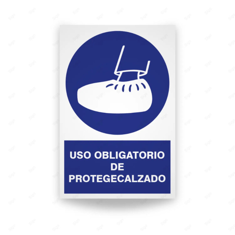 Rótulo de Obligación - Uso obligatorio de protegecalzado | Cod. OB-141, Señales de Obligación