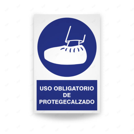 Rótulo de Obligación - Uso obligatorio de protegecalzado | Cod. OB-141, Señales de Obligación