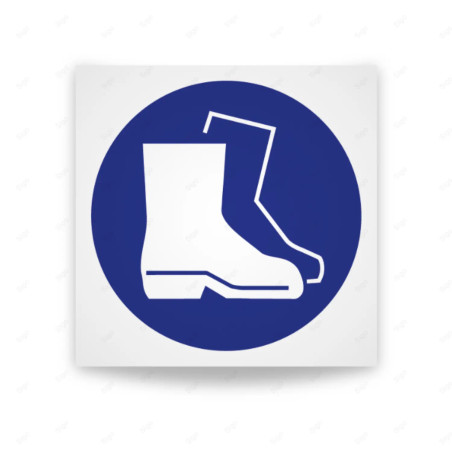 Rótulo de Obligación - Uso obligatorio de botas | Cod. OB-45, Señales de Obligación