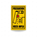 ‣ Rótulo Transporte Pesado - Precaución... | SIGO