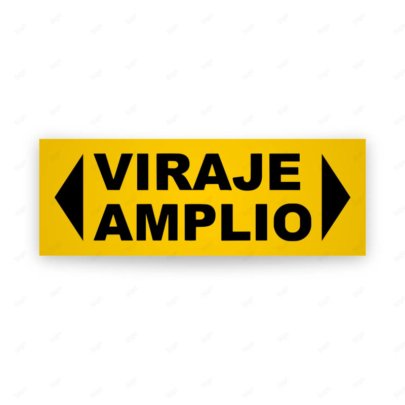 ‣ Rótulo Transp. Pesado - Viraje Amplio | SIGO