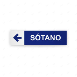 ‣ Rótulo Vial: Sótano Flecha Izquierda | SIGO