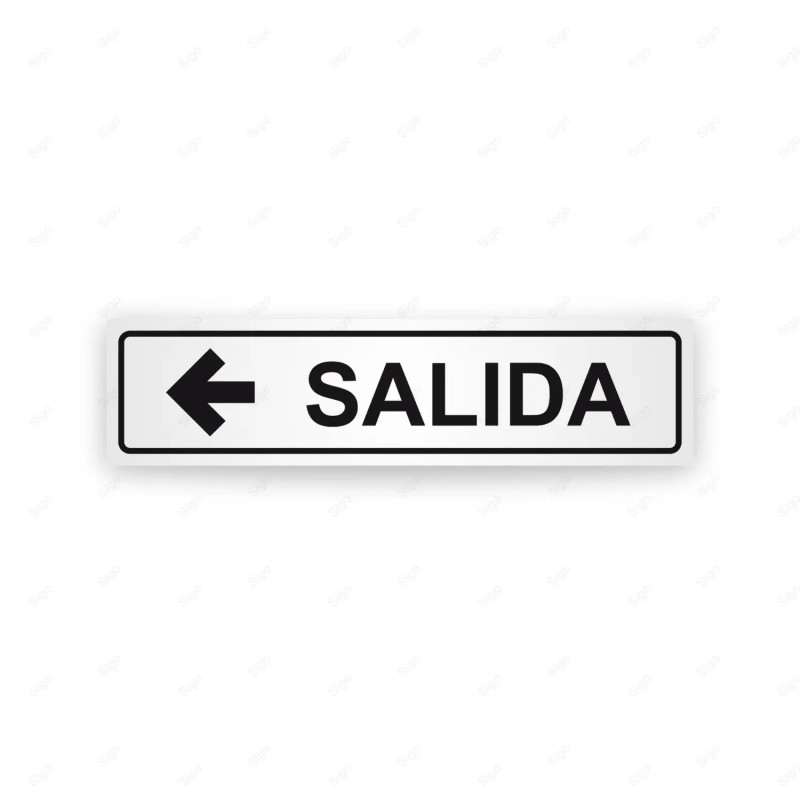 ‣ Rótulo Vial Direccional Sótano Izq. Blanco... | SIGO