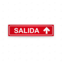Rótulo Vial Direccional para Sótano o Estacionamientos - Salida Flecha Lado Arriba | Cod. VDIR-1134