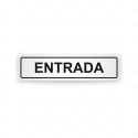 Rótulo Vial Direccional para Sótano o Estacionamientos - Entrada Blanca | Cod.VDIR-1211
