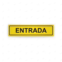 Rótulo Vial Direccional para Sótano o Estacionamientos - Salida Amarillo|Cod. VDIR-1221