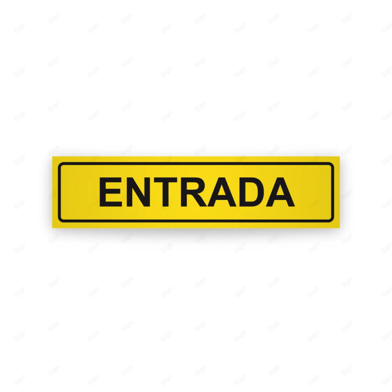 Rótulo Vial Direccional para Sótano o Estacionamientos - Salida Amarillo|Cod. VDIR-1221