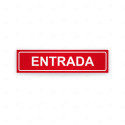 Rótulo Vial Direccional para Sótano o Estacionamientos - Entrada Rojo | Cod.  VDIR-1231