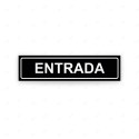 Rótulo Vial Direccional para Sótano o Estacionamientos - Entrada Negro| Cod. VDIR-1261