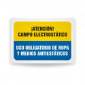 Señales Combinadas - Atención Campo Electrostático Uso Obligatorio De Ropa y Medios Antiestáticos| Cod.  CB-174