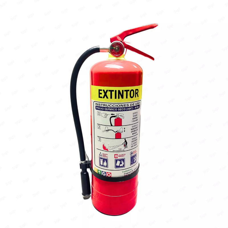 ‣ Extintor PQS ABC 10 Lbs. para Emergencias | SIGO