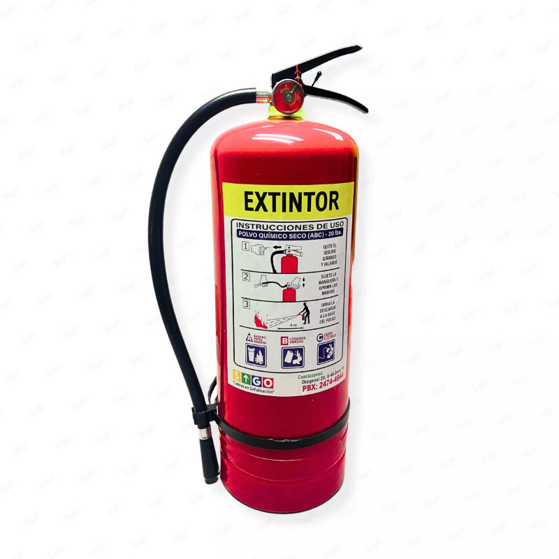‣ Extintor PQS ABC 20 Lbs. Seguros | SIGO