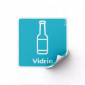 Sticker Reciclaje | Vidrio, Rótulos de Reciclaje