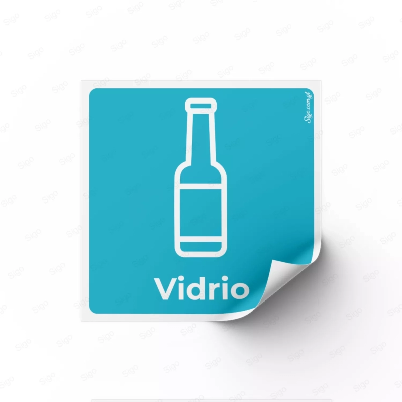 Sticker Reciclaje | Vidrio, Rótulos de Reciclaje