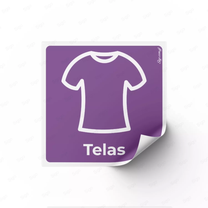 Sticker Reciclaje | Telas