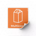Sticker Reciclaje | Multicapa, Rótulos de Reciclaje